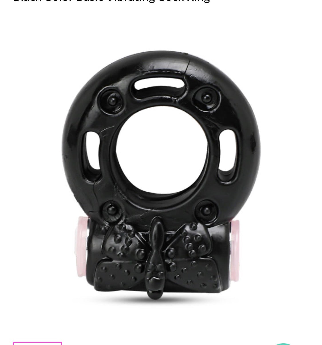 Black Color Basic Vibrating Cock Ring