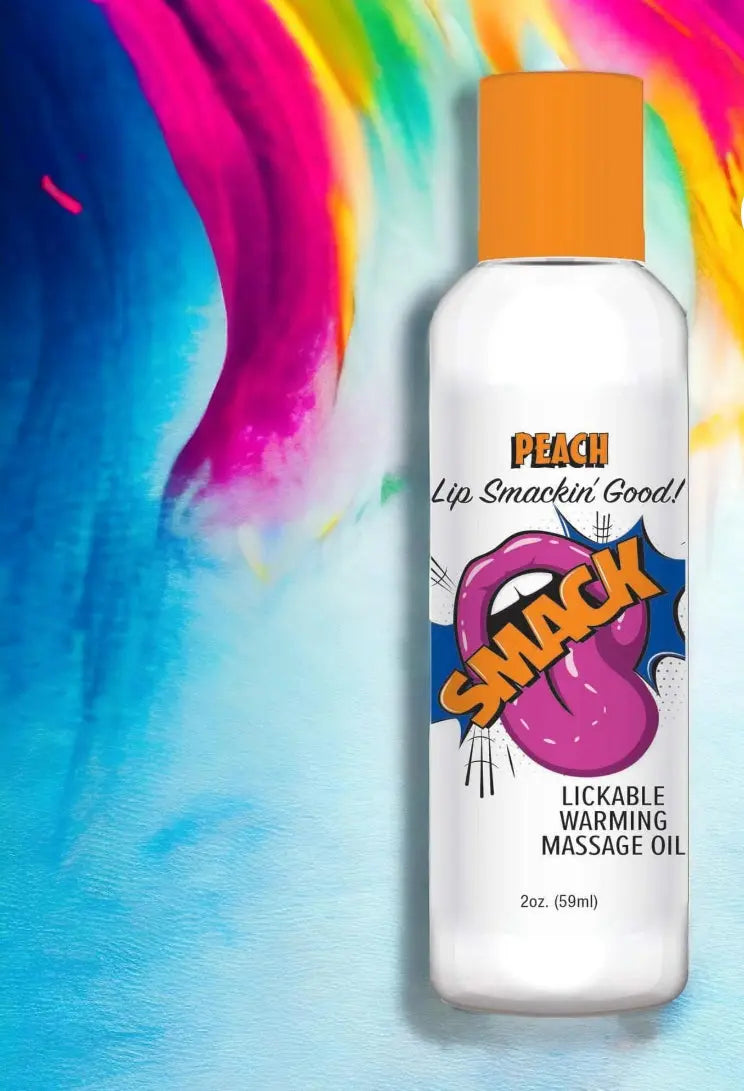 Smack Lickable Massage Oil Blue Raspberry 2 oz. Secret LLC