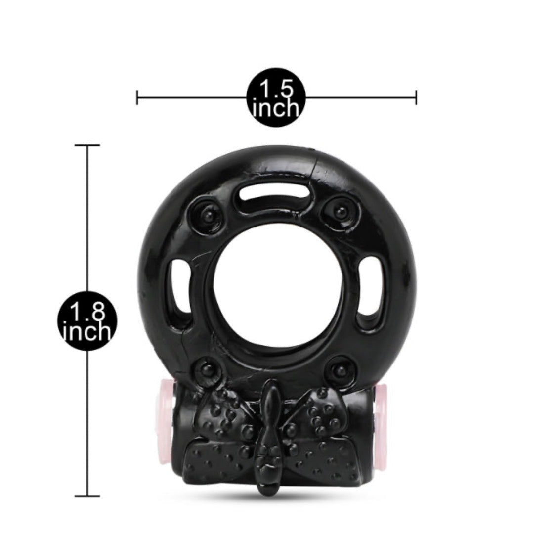 Black Color Basic Vibrating Cock Ring