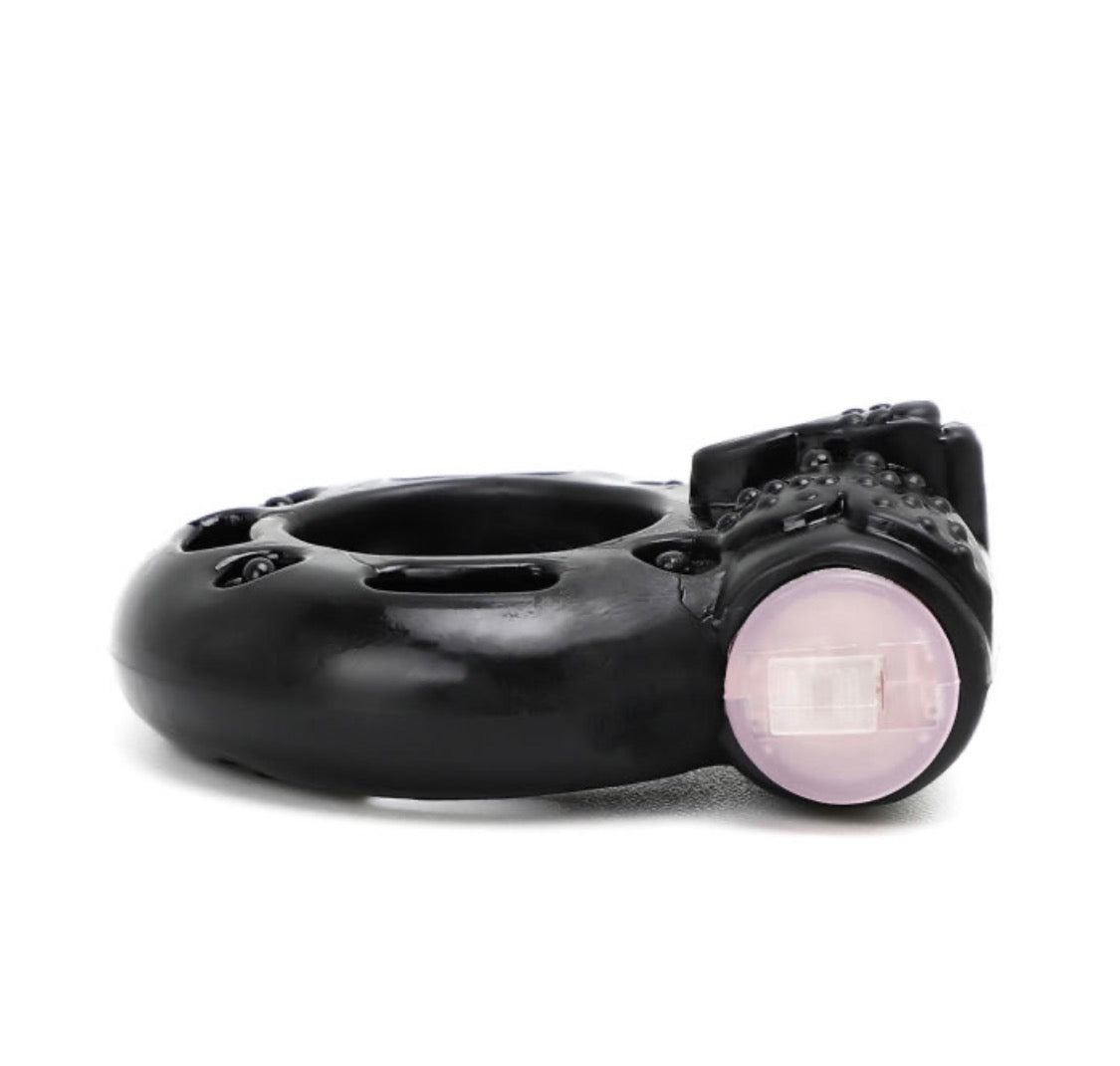 Black Color Basic Vibrating Cock Ring