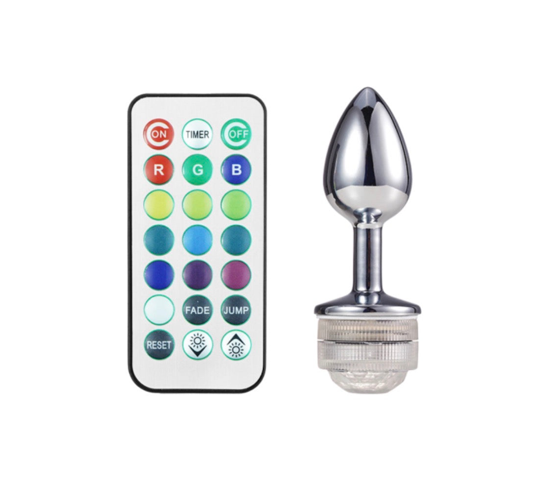 Metal Butt Plug with Light ( Non Vibrating )