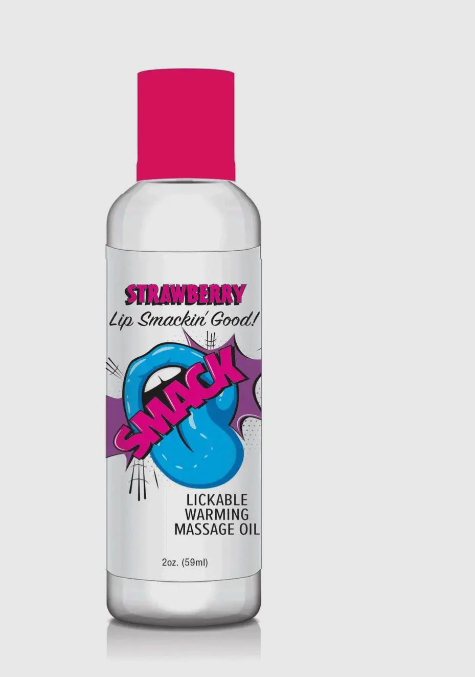 Smack Lickable Massage Oil Blue Raspberry 2 oz. Secret LLC