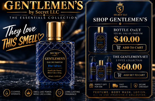 Gentlemen’s Eau de Parfum – Blue Edition

100 mL / 3.4 fl oz