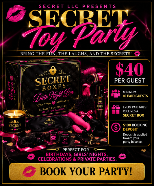 Secret Toy Party – $100 Booking Deposit