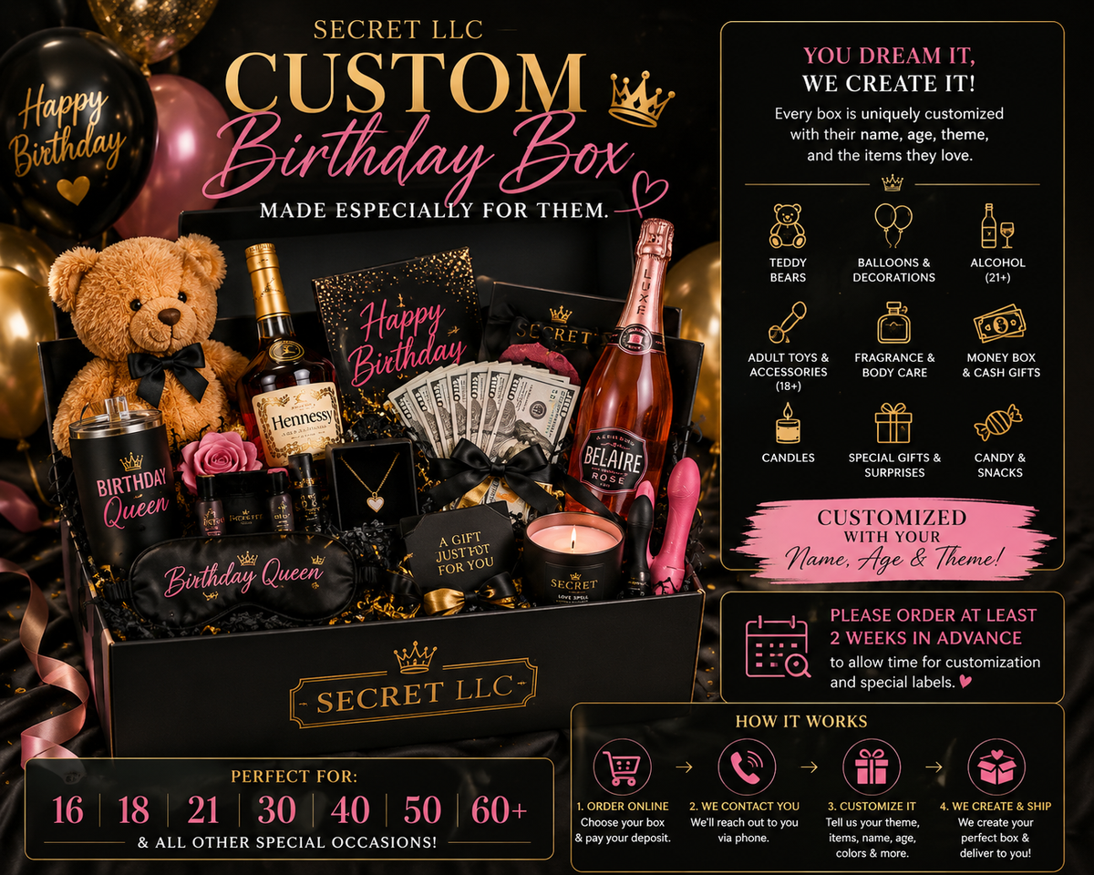 SECRET LLC Custom Birthday Box